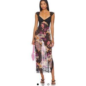 x Intimately FP Suddenly Fine Maxi Slip Dress NWT